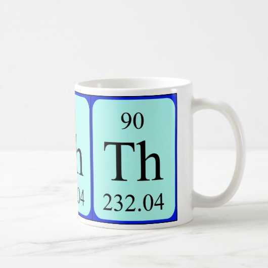 Tasse des Elements 90 - Thorium (Rechts)