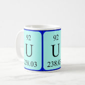 Tasse des Elements 92 - Uran (Vorderseite Links)