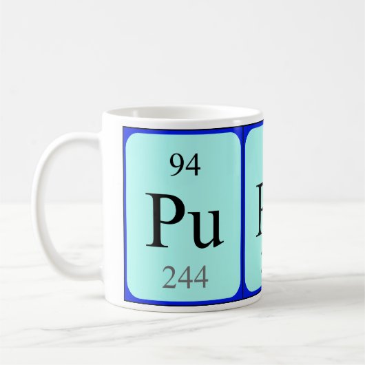 Tasse des Elements 94 - Plutonium (Links)
