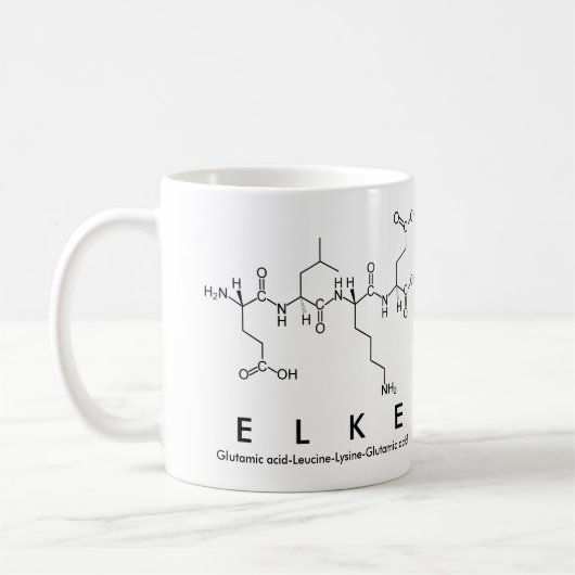 Tasse des Elke-Peptids (Links)