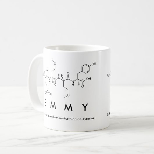 Tasse des Emmy-Peptids (Vorderseite Links)