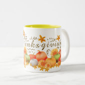 Tasse des Erntedanks Autumn Pumpkin (VorderseiteRechts)