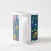 Tasse des ersten Monogramms floral Jumbo (Rückseite)