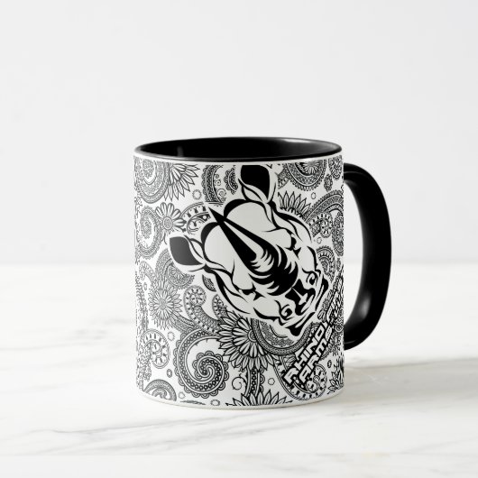 Tasse des ersten Rhino-Logos (VorderseiteRechts)