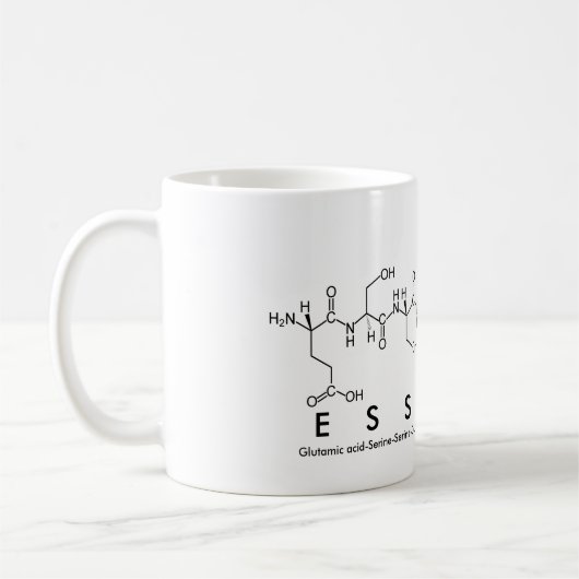 Tasse des Essence Peptids (Links)