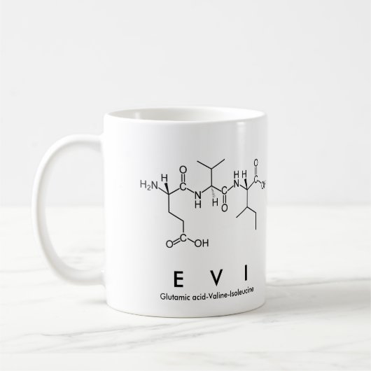 Tasse des Evi-Peptids (Links)