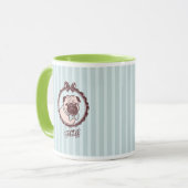Tasse des Extravaganten Mops durch Fluff (Vorderseite Links)