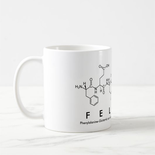 Tasse des Felicia-Peptids (Links)