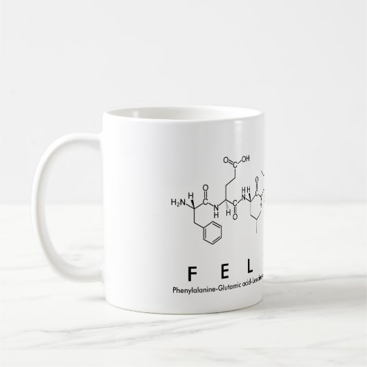 Tasse des Felicity Peptids (Links)