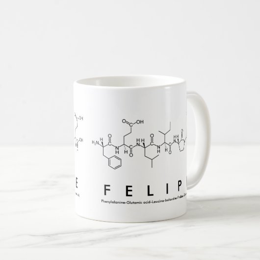 Tasse des Felipe-Peptids (VorderseiteRechts)