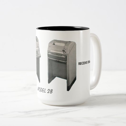 Tasse des Fernschreiber-Modell-28 (VorderseiteRechts)