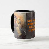 Tasse des Feuerwehrmanns nicht alle Helden tragen  (Vorderseite Links)