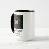 Tasse des Firmenlogos, Unternehmensgeschenk, Marke (Vorderseite Links)