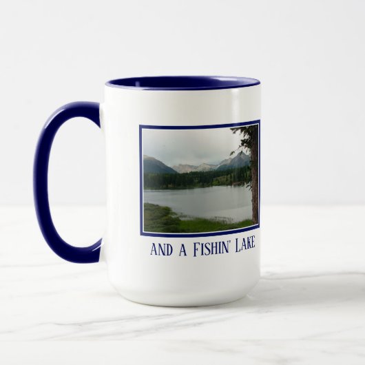 Tasse des Fischlebens mit Ihrem Namen und Ihrem Un (Links)