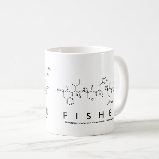 Tasse des Fisher-Peptids (VorderseiteRechts)