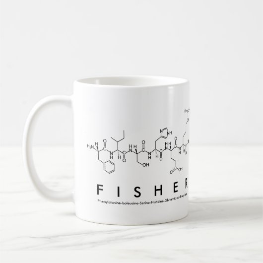Tasse des Fisher-Peptids (Links)