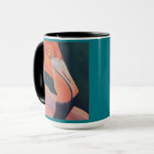 Tasse des Flamingo-15oz (Vorderseite Links)