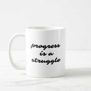 Tasse des Fortschritts
