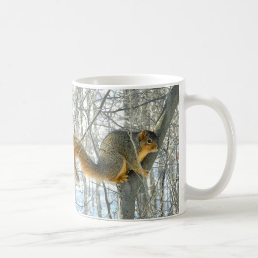 Tasse des Fox-Eichhörnchen-Profil-(Winter) (Rechts)