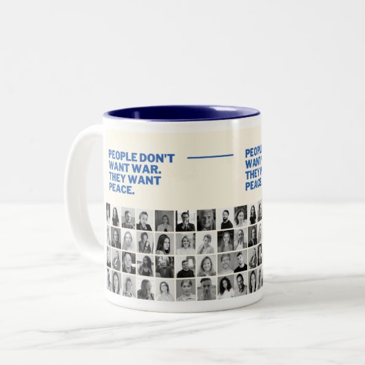Tasse des Friedens gewollt (Vorderseite Links)