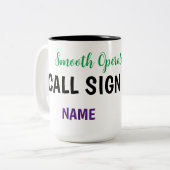 Tasse des Funkbetriebs "Smooth Operator" (Vorderseite Links)