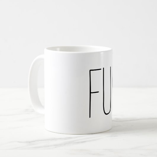 Tasse des funktionalen Kaffees (Vorderseite Links)