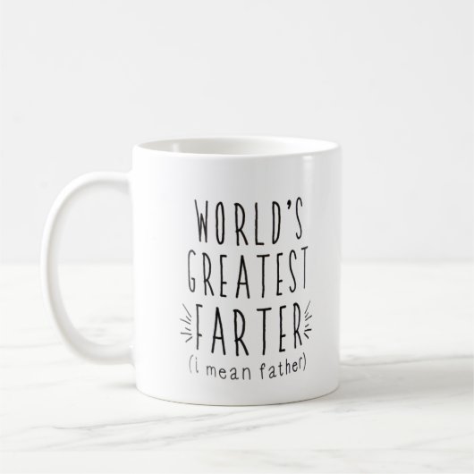Tasse des "Funny Vathers Day", Tasse zum Geburtsta (Links)