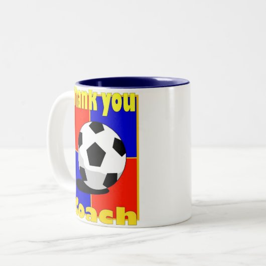 Tasse des Fußballtrainers (Vorderseite Links)