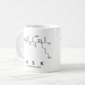 Tasse des gefragt Peptids (Vorderseite Links)