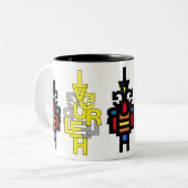Tasse des GELÄCHTERS (Vorderseite Links)