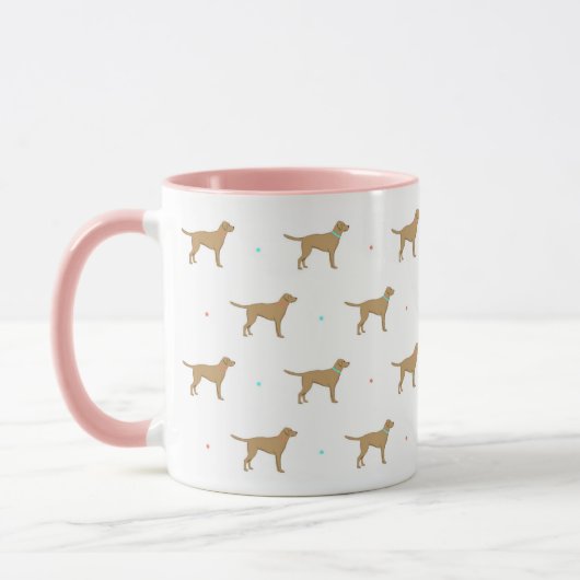 Tasse des gelben Labrador-Musters (Links)