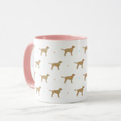 Tasse des gelben Labrador-Musters (Vorderseite Links)