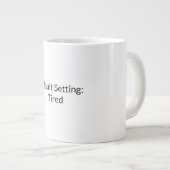 Tasse des getired Mode-Kaffees (Vorderseite Rechts)