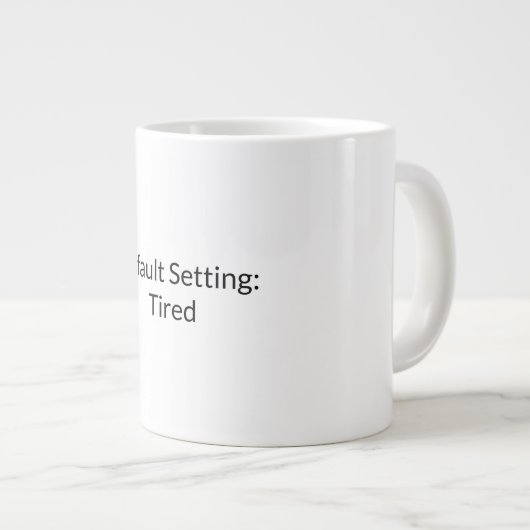 Tasse des getired Mode-Kaffees (Vorderseite Rechts)