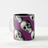 Tasse des Gewindeschnitts für Wiederholmuster Lila (Vorderseite Links)