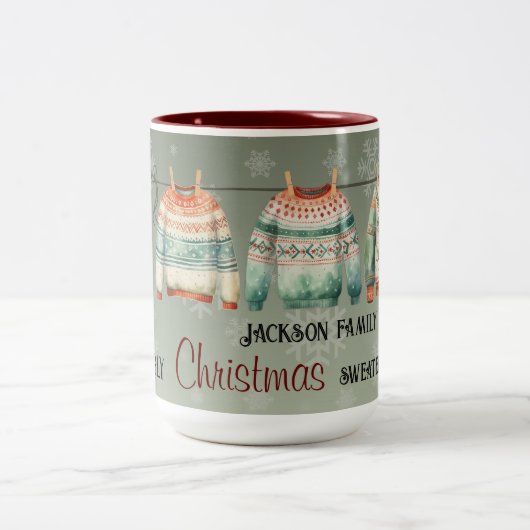 Tasse des Gewinners des Ugly Sweater Contests - An (Mittel)