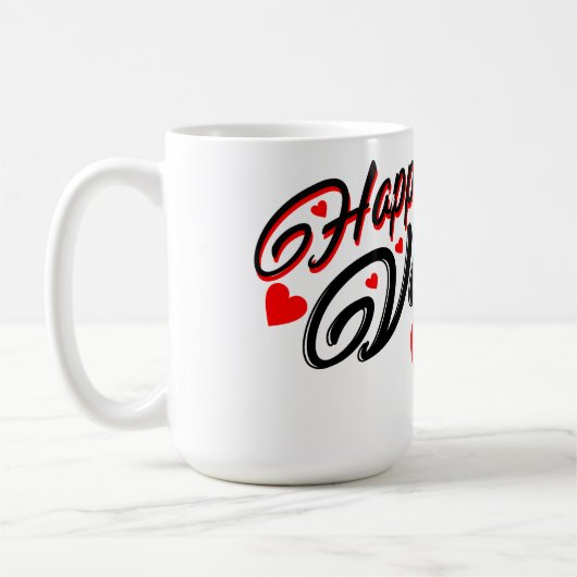 Tasse des glücklichen Valentinstag (Links)