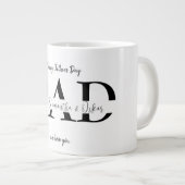 Tasse des glücklichen Vaters mit den Namen der Kin (Vorderseite Rechts)