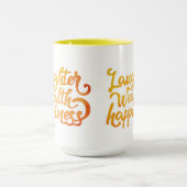 Tasse des Glücks mit dem Lachen (Zentrum)