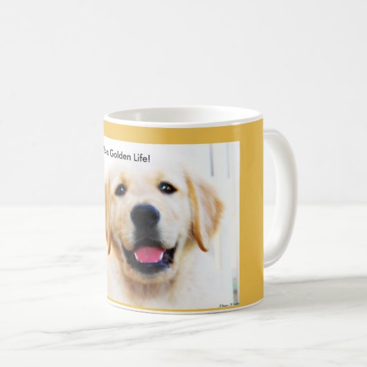 Tasse des goldenen Retrievers (VorderseiteRechts)