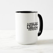 Tasse des Gottes - "Ein weiser Mensch ist stark" (VorderseiteRechts)