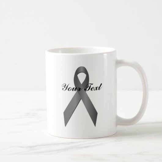 Tasse des Grau Awareness Ribbon (Rechts)