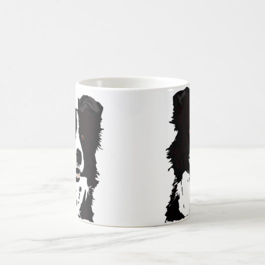 Tasse des Grenzcollie-11oz - (Mittel)