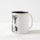 Tasse des Grenzcollie-11oz (VorderseiteRechts)