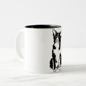 Tasse des Grenzcollie-11oz (Vorderseite Links)