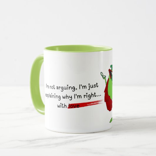 Tasse des Grinch-Kaffees - Ein Mischpult (Vorderseite Links)