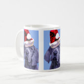 Tasse des großer Däne-Welpen-X des Weihnachten3 (Vorderseite Links)