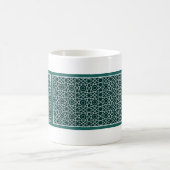 Tasse des grünen Gittermusters (Mittel)
