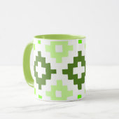 Tasse des grünen Musters (Vorderseite Links)