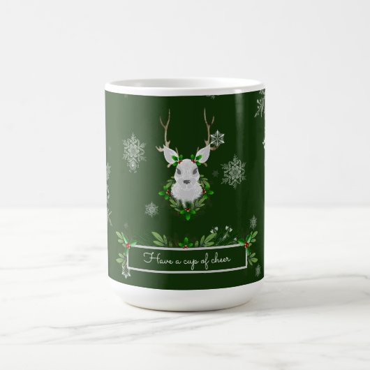 Tasse des grünen Reindeer-Kaffees (Mittel)